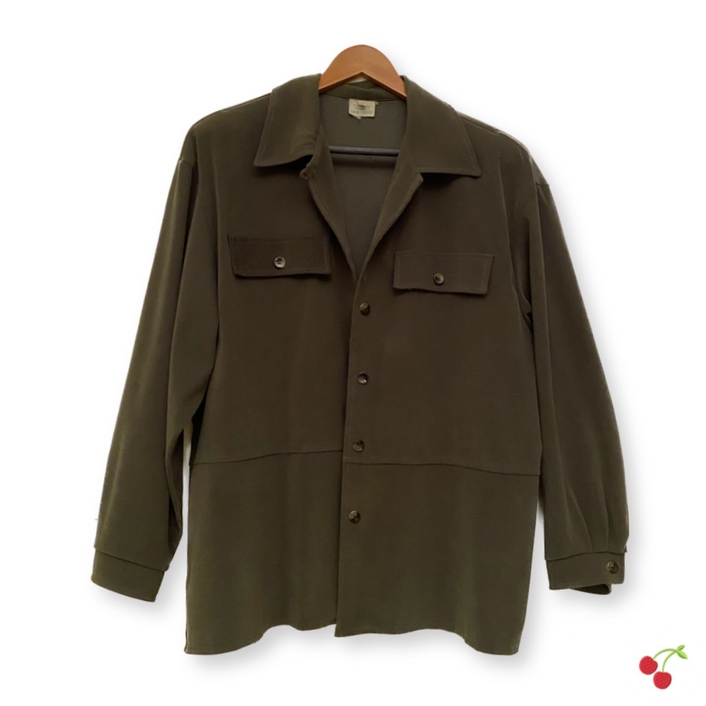 Women's Army Green Jacket Size L Pre-loved